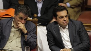 Euklides Tsakalotos eta Alexis Tsipras. EFE