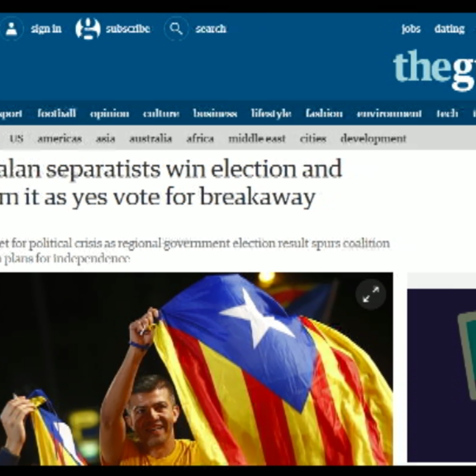 La prensa europea lleva a portada la victoria independentista