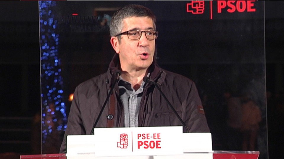 El candidato del PSE-EE al Congreso por Bizkaia, Patxi López. EiTB