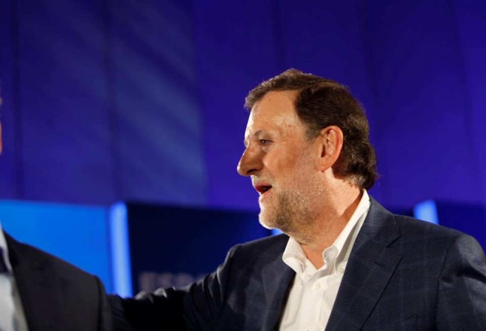 Mariano Rajoy, erasoaren ostean. EFE