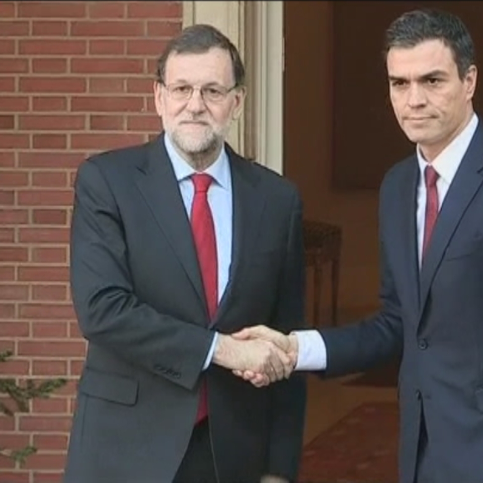 Frío encuentro entre Rajoy y Sánchez