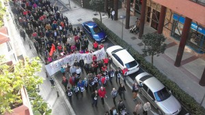 Zumarragako Arcelor lantegiko beharginen manifestazioa. Argazkia: eitb.eus
