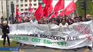 STEILAS, CGT, ESK eta CNT sindikatuen manifestazioa Gasteizen. Argazkia: EITB