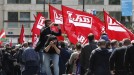 Manifestación del sindicato LAB en Donostia 