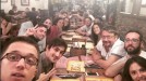Selfie de Iñigo Errejón junto a otros miembros de Unidos Podemos. Foto: @naguaalba (Instagram)