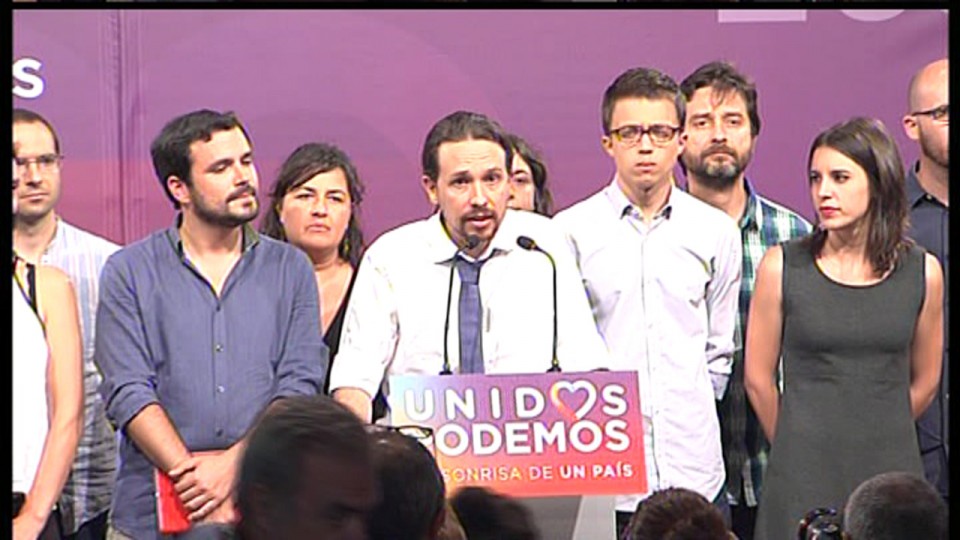 Pablo Iglesias: 'No son buenos resultados para Unidos Podemos'