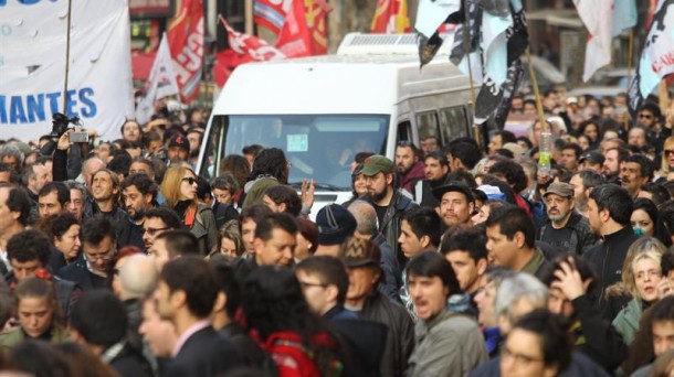 Hebe de Bonafiniren aldeko manifestazioa Argentina efe