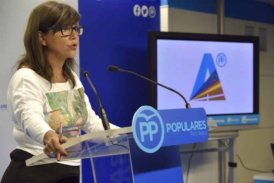 La secretaria general del PP vasco, Nerea Llanos. Foto de archivo: EFE