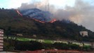 Fotos: Incendio en el monte Banderas de Bilbao. Foto: Radio Euskadi