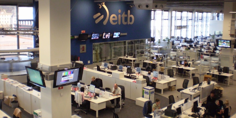 Redacción de EiTB en la sede central de Bilbao. Foto: EiTB