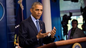 Barack Obama, presidente kargua utzi aurretik egindako azken agrraldian. Argazkia: EFE