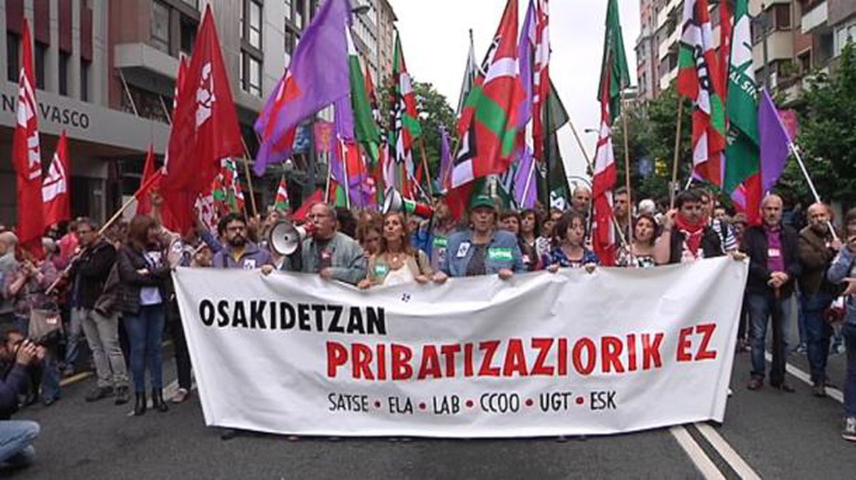 Sindicatos de Osakidetza denuncian 'la privatización de los servicios'