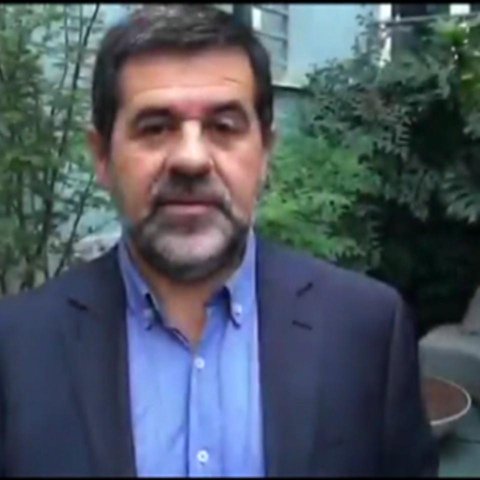 Mensaje de Jordi Sánchez (ANC) grabado ante la posibilidad de ser encarcelado