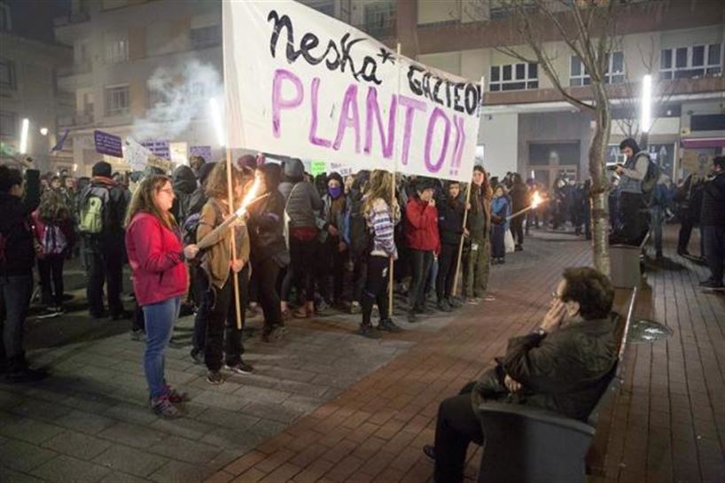 Manifestación en Vitoria-Gasteiz. Foto: EFE