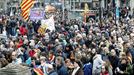 Marcha contra la detención de Puigdemont