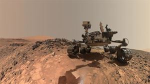 El robot explorador Curiosity en Marte. Foto: EFE