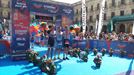 Triathlon VG 2018. Ganadores Full: Primero Alejandro Santa María (España) Segundo Xavier Torrares (España) Tercero Raúl Tejada (Guatemala). Foto: EiTB