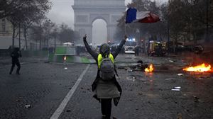 Incidentes en París. Foto: EFE
