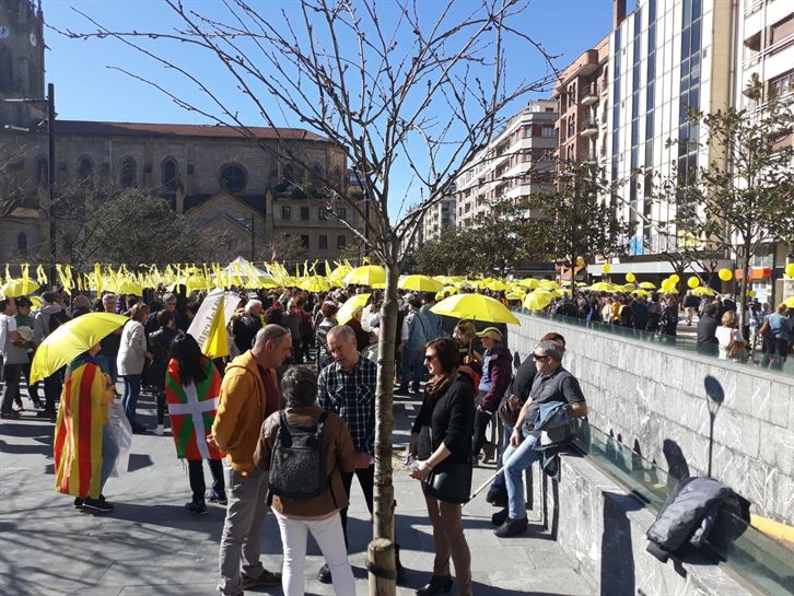 Manifestación Gure Esku Dago en Donostia. Maria Agirre | Euskadi Irratia