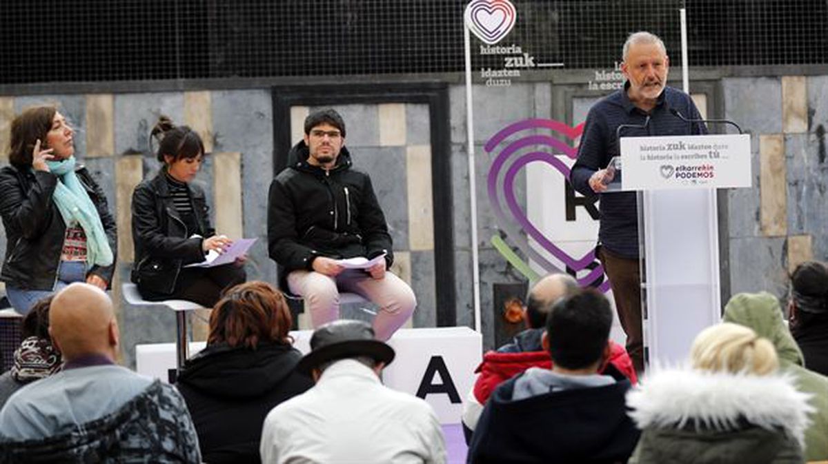 Acto final de campaña de Elkarrekin Podemos.