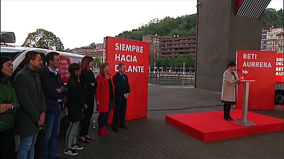 Inicio de campaña del PSE-EE en Bilbao. Foto: EiTB