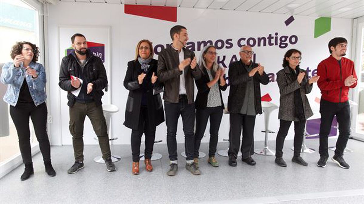 Acto de Elkarrekin Podemos en Vitoria-Gasteiz