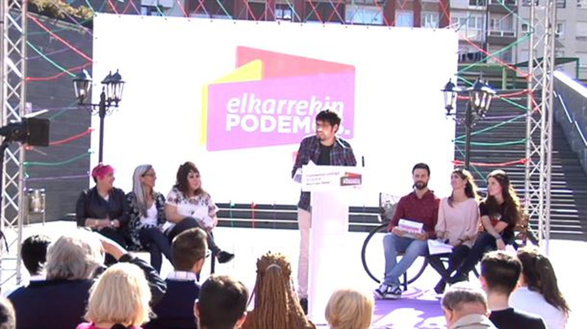 Elkarrekin Podemos presenta el juego de la especulación urbanística de Portugalete