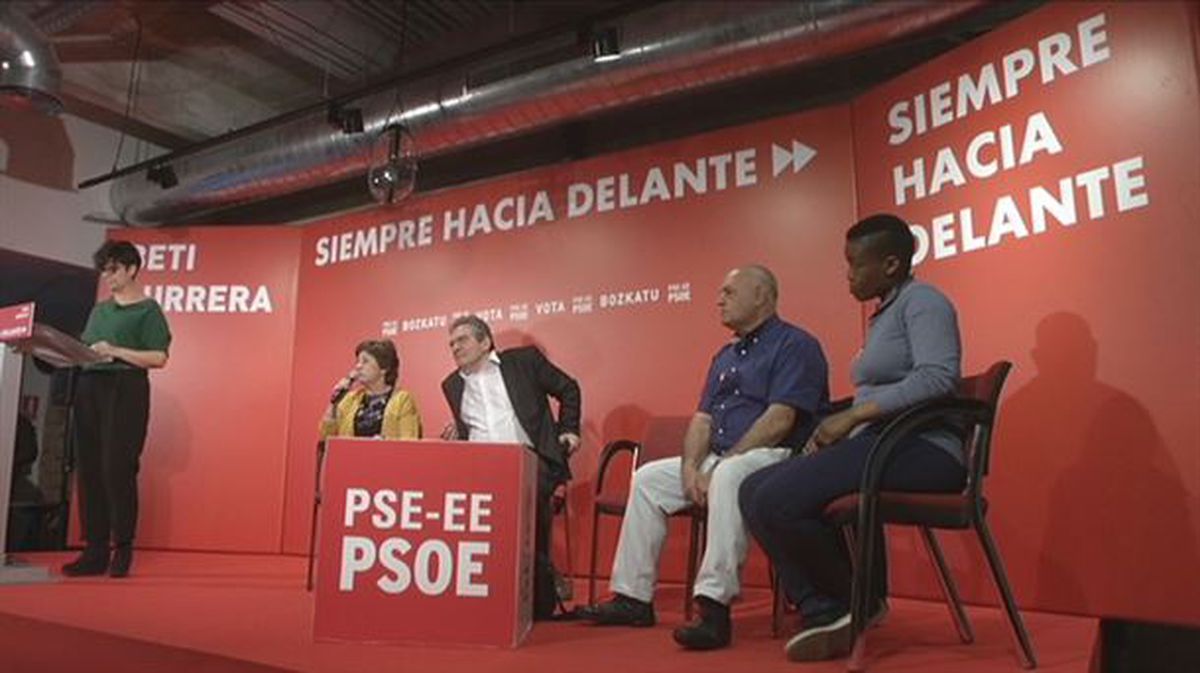Acto del PSE-EE en Bilbao.