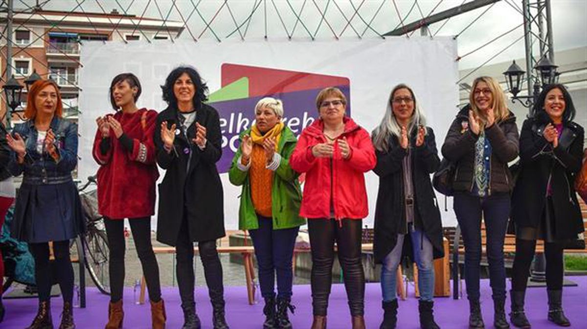 El feminismo, 'dueña y señora' en Elkarrekin Podemos