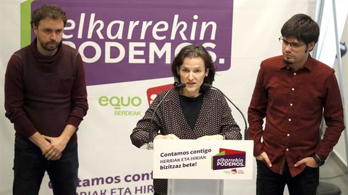 Lander Martínez, Isabel Salud y Ramón Sánchez.