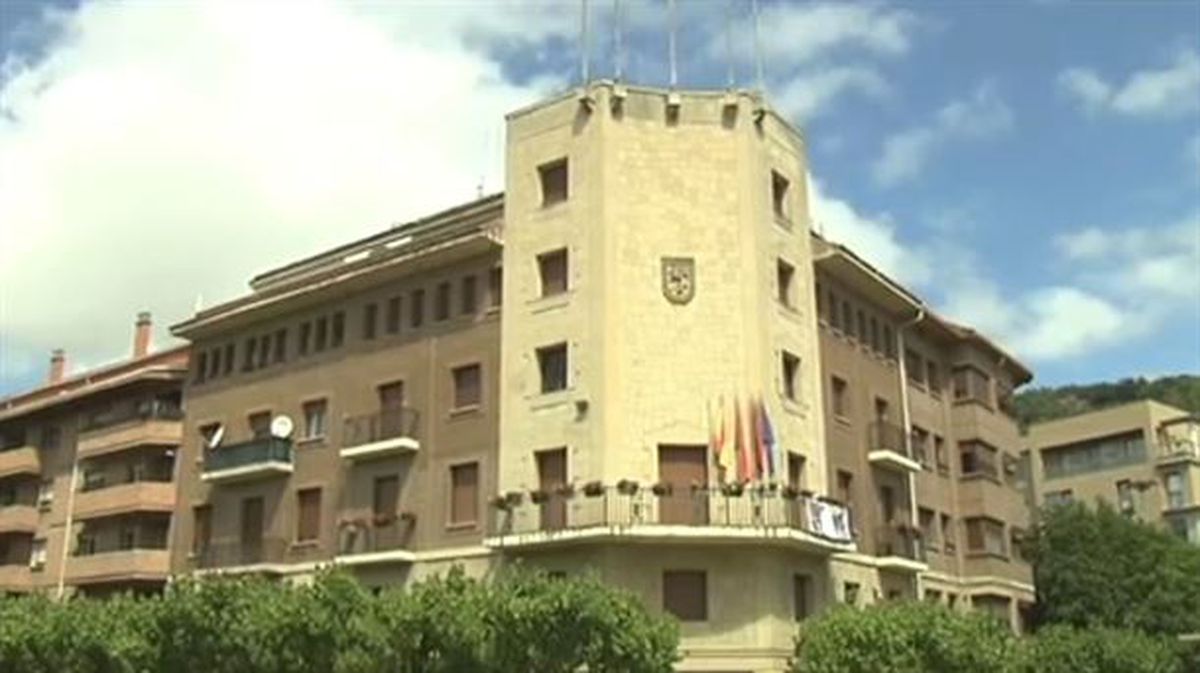 Ayuntamiento de Huarte. Foto obtenida de un vídeo emitido en EiTB