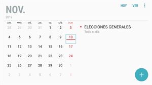 Calendario electoral hacia el 10-N