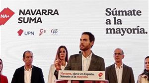El candidato de Navarra Suma, Sergio Sayas. Foto: Efe