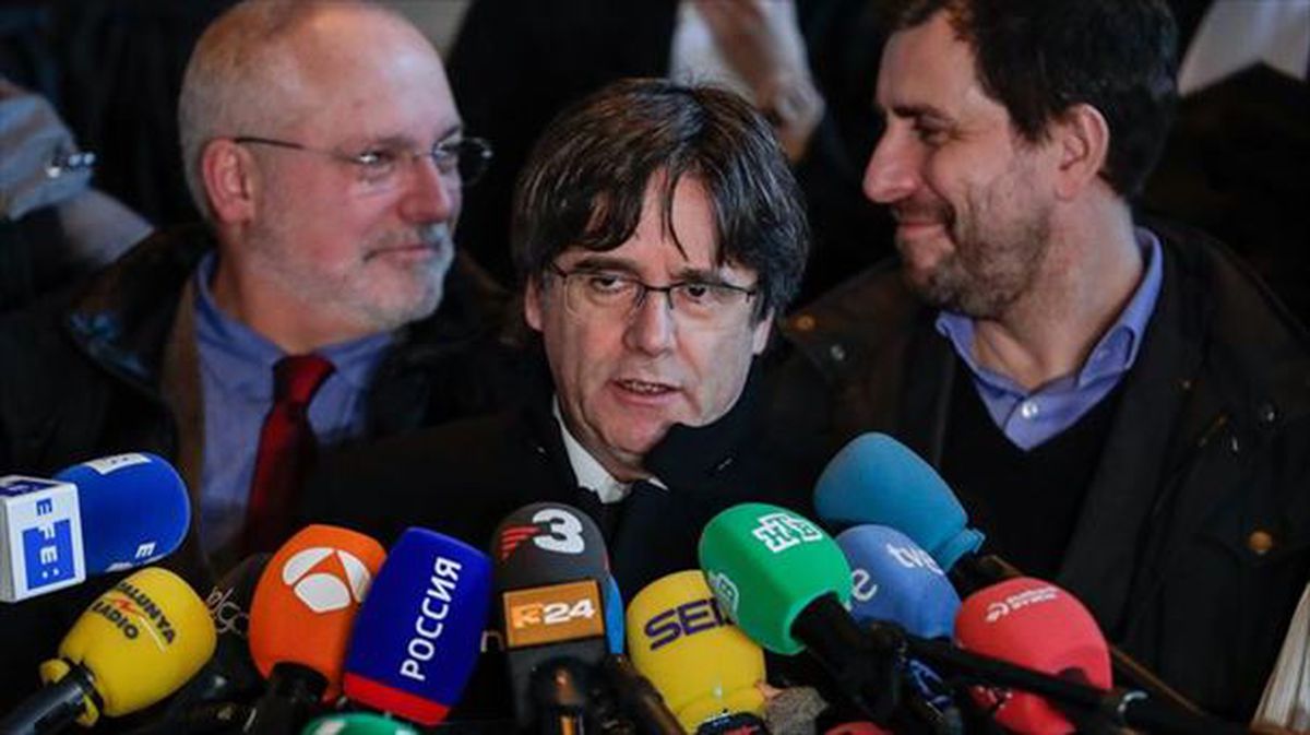 Carles Puigdemont Kataluniako presidente ohia. Argazkia: Efe