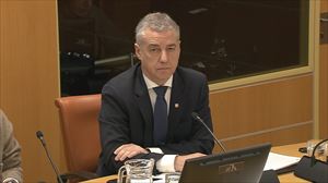 Iñigo Urkullu, en su intervención en la Diputación Permanente. 