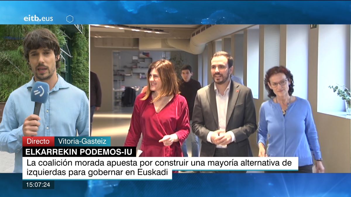 Inicio de campaña de Elkarrekin Podemos.