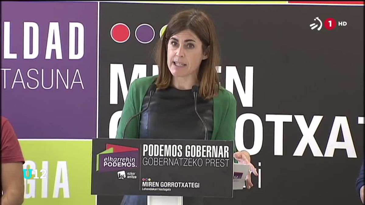 Acto de Elkarrekin Podemos-IU en Errenteria