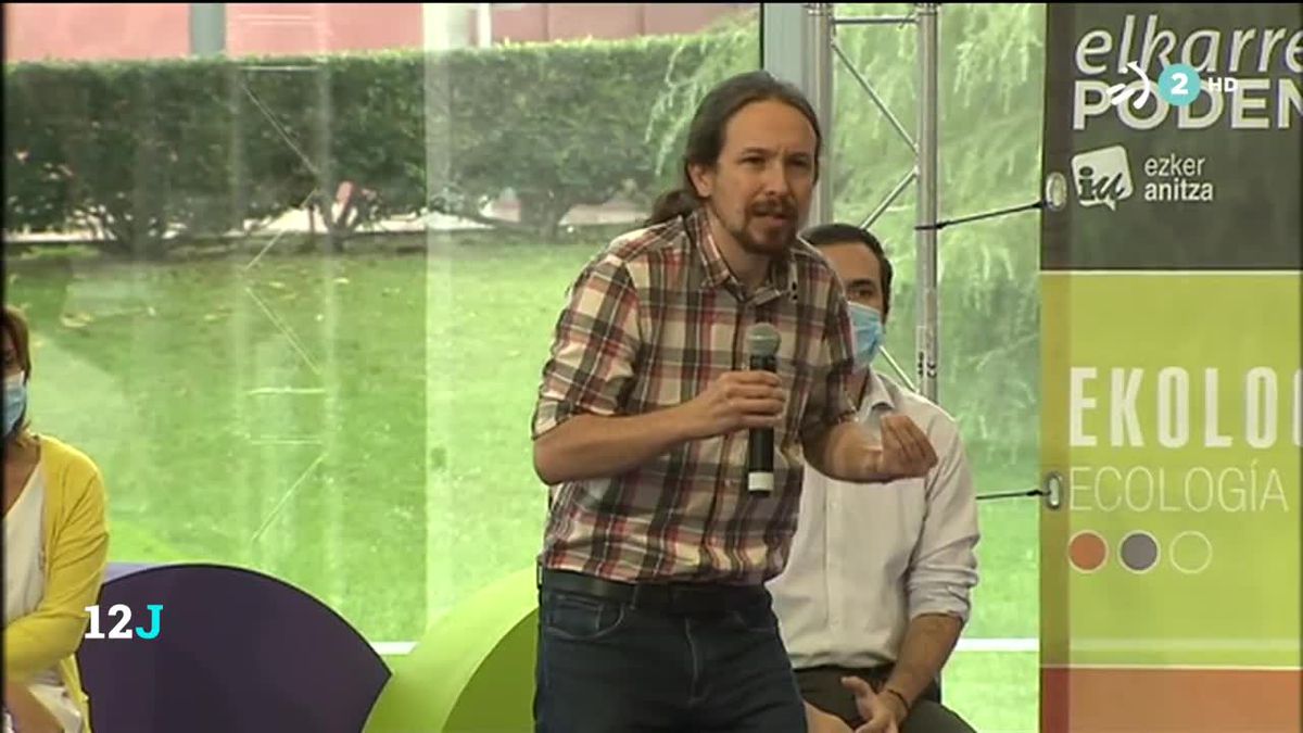 Pablo Iglesias. Imagen obtenida de un vídeo de ETB.