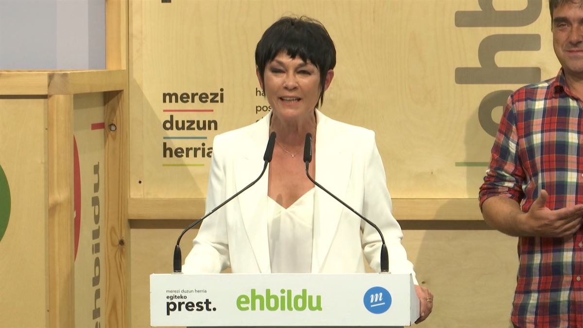 La candidata de EH Bildu a lehendakari, Maddalen Iriarte. Foto: EiTB