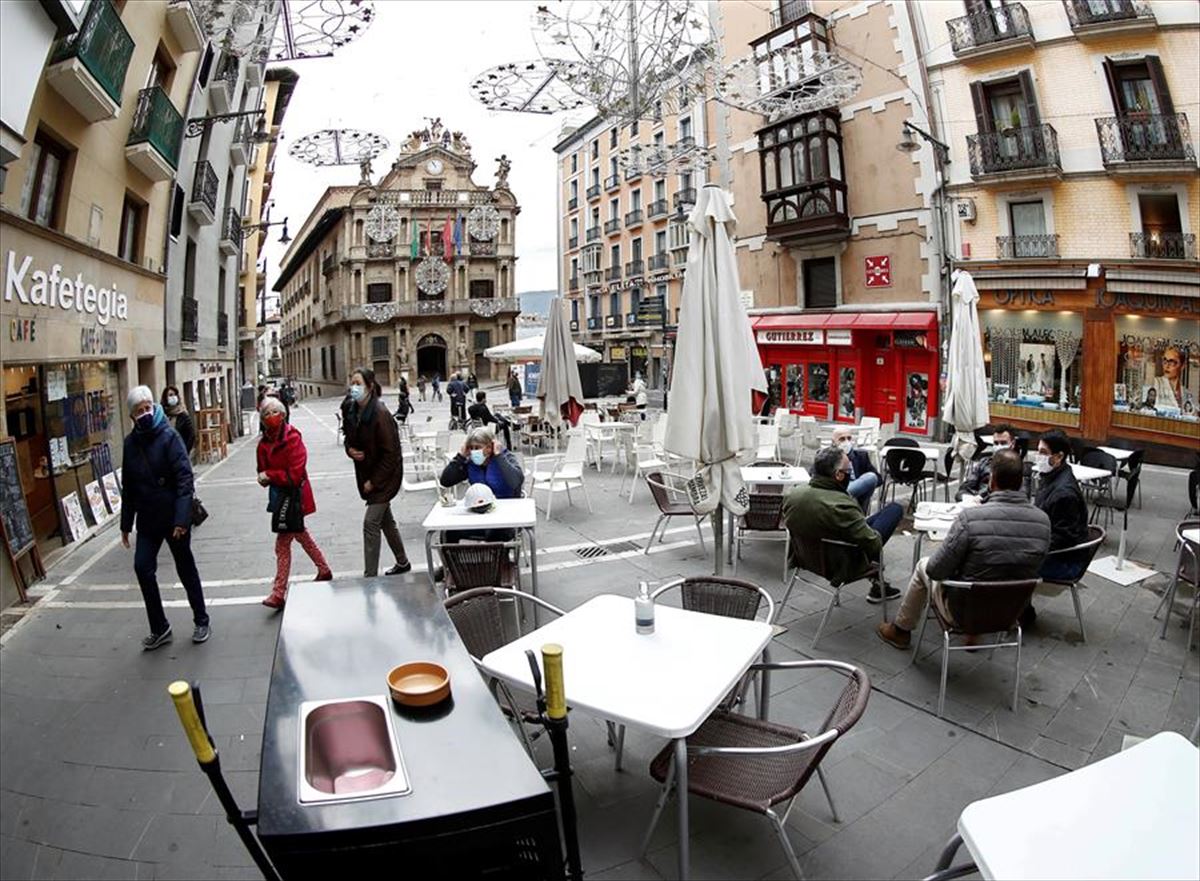 La Plaza del Ayuntamiento de Pamplona. Foto de archivo de EITB. 