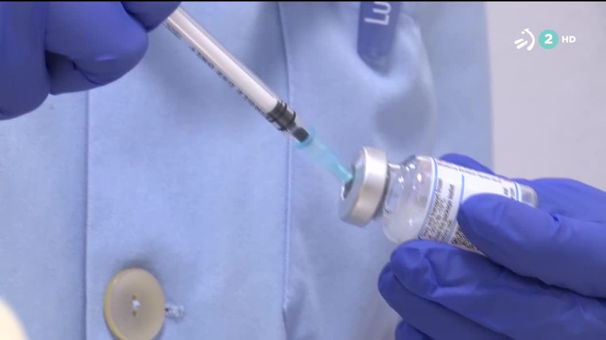 Vacuna contra el coronavirus. Imagen obtenida de un vídeo de ETB.