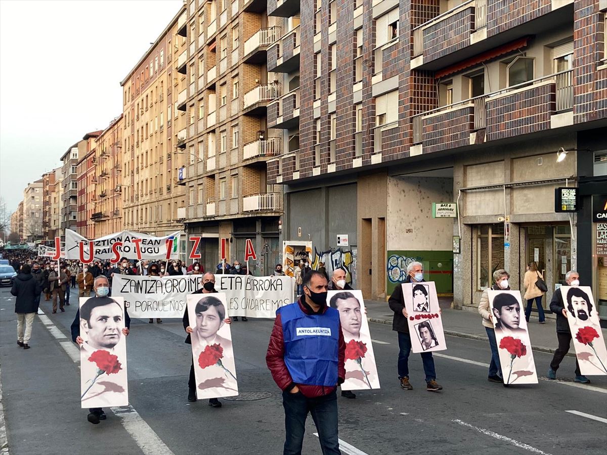 Manifestación en Vitoria-Gasteiz. Imagen: Radio Vitoria