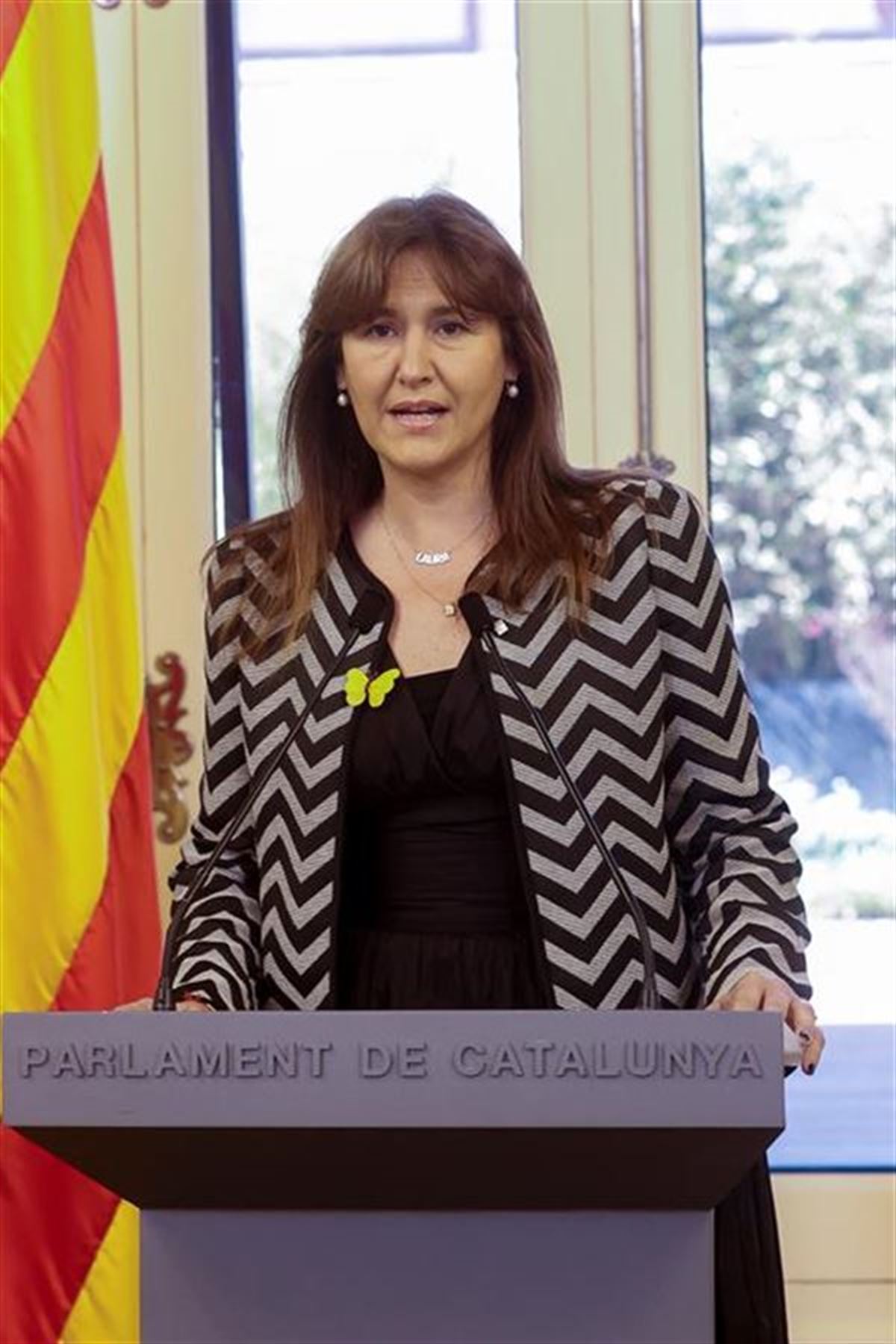 Laura Borras Kataluniako Parlamentuko presidentea. Argazkia: Efe