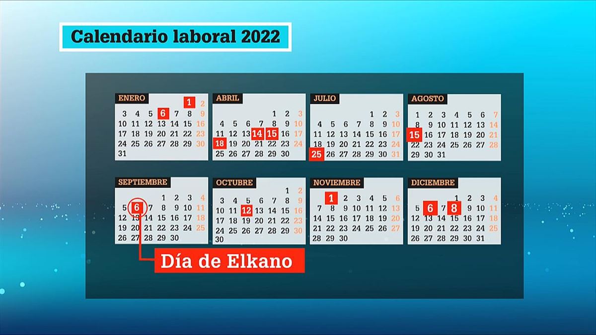 Festivos Pais Vasco 2023 Calendario laboral 2022: Festivos y puentes en Euskadi
