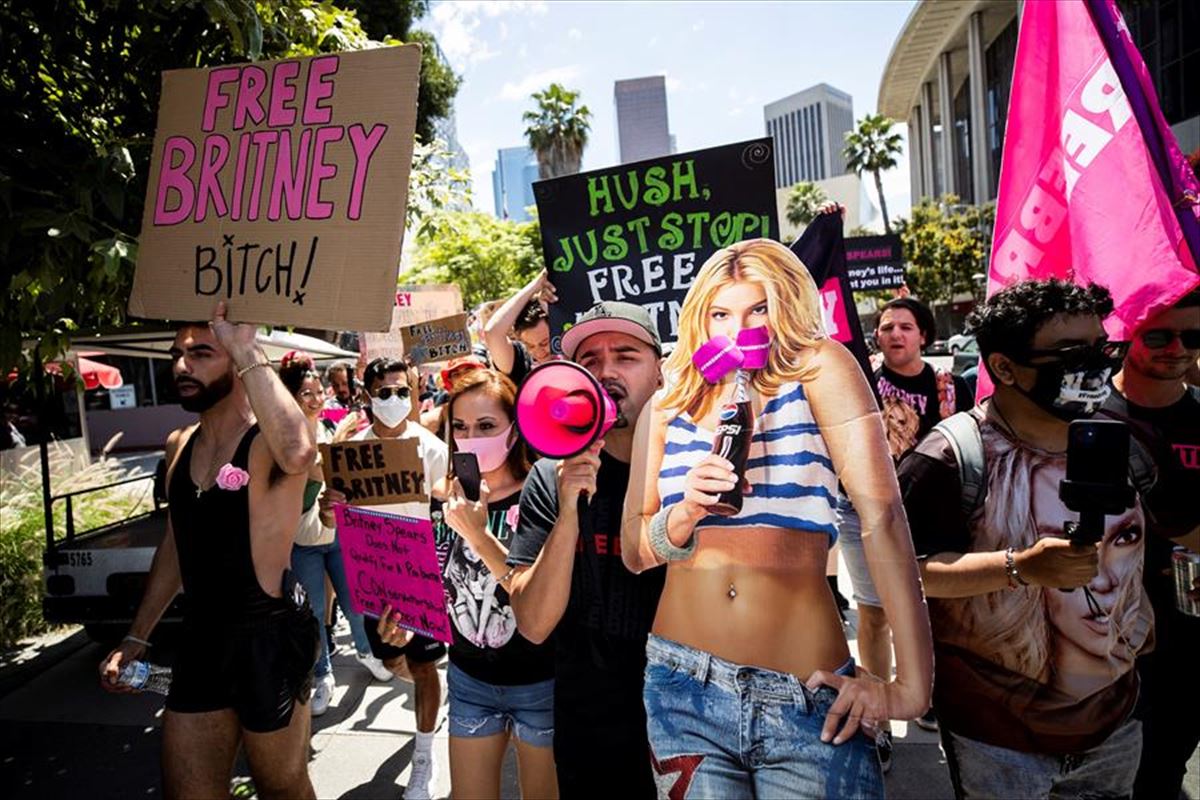 Britney Spearsen aldeko manifestazioa