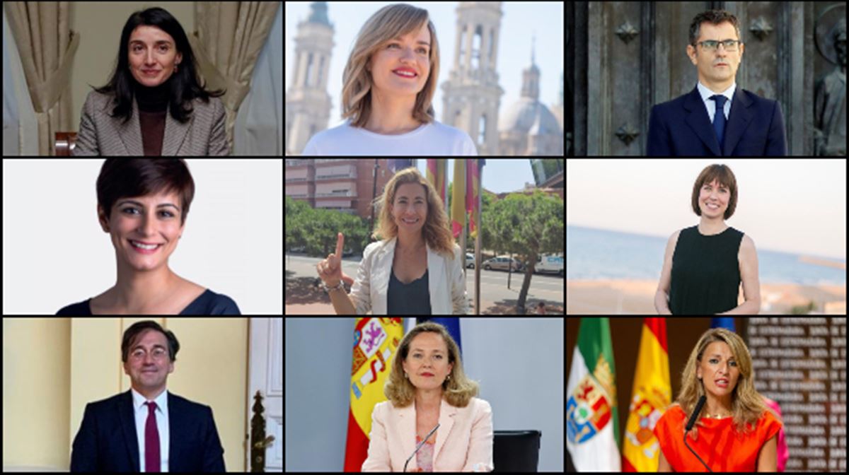 14 ministras y 8 ministros conforman el renovado gobierno de Sánchez