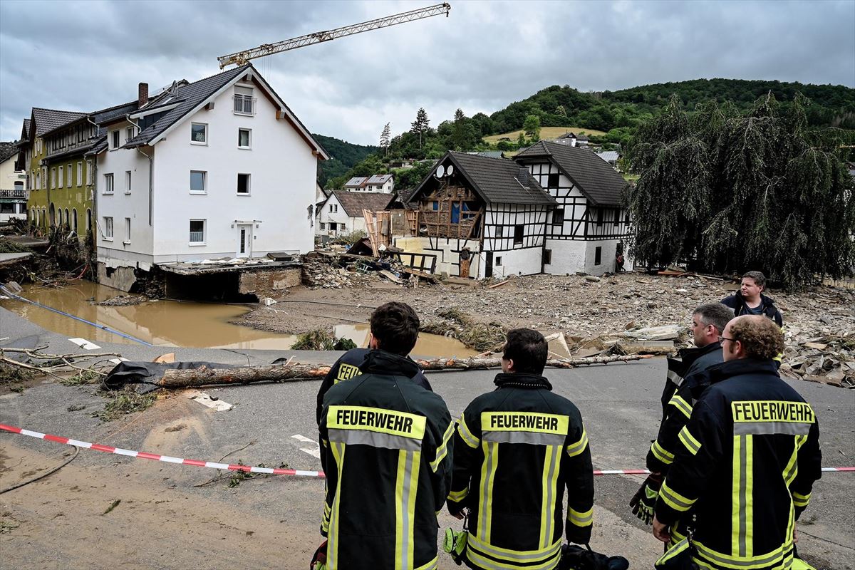 Inundaciones en Alemania. Foto: EFE.