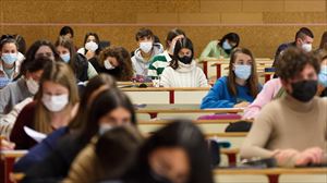 Un grupo de estudiantes durante una clase