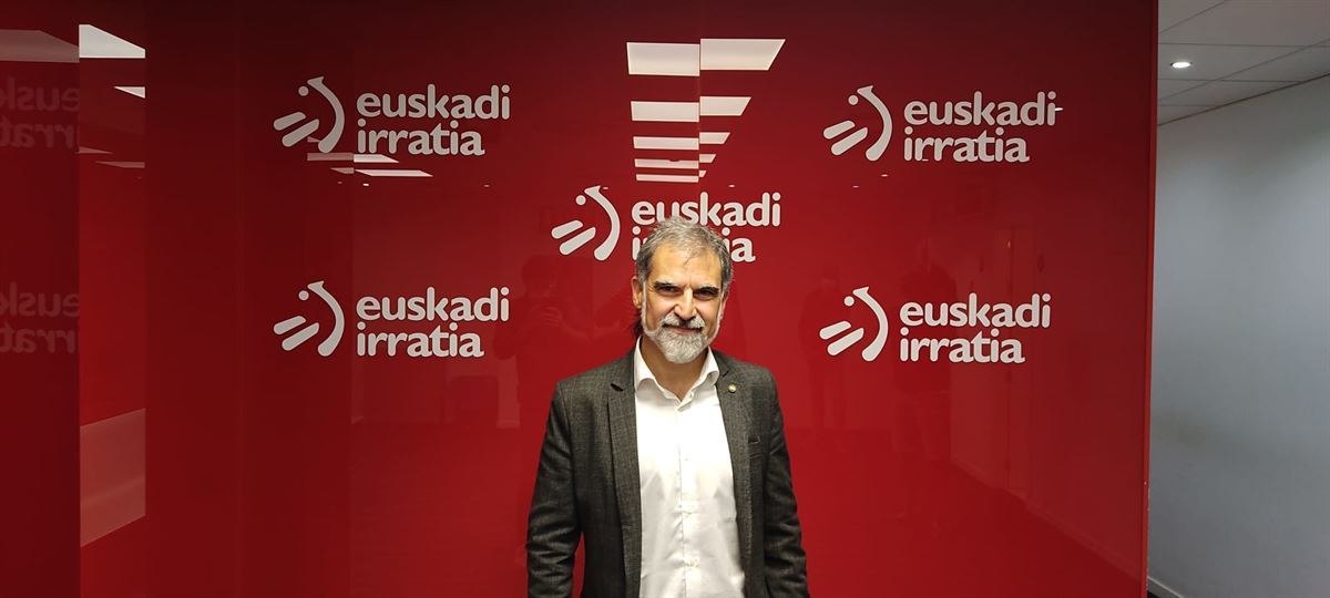 Jordi Cuixart, en Euskadi Irratia. Foto: EITB Media. 