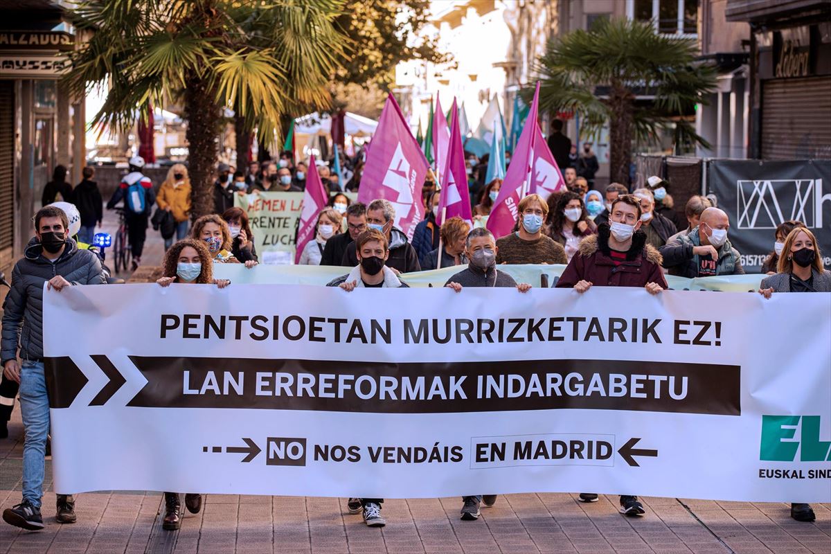 Manifestación de ELA en Vitoria-Gasteiz. Foto: Efe